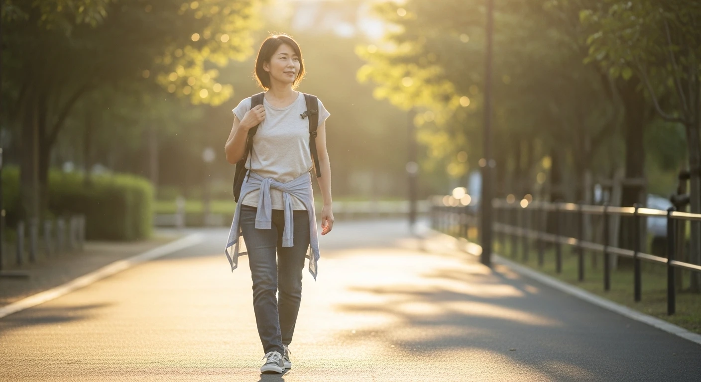 肩の高さを整えて、リュックの紐も落ちない身体へ！