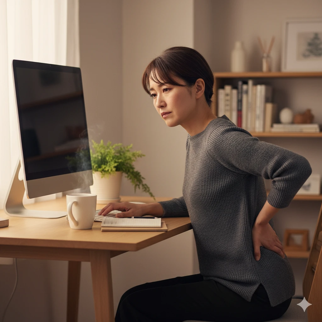 デスクワークのあなたに贈る、背中の張りを解消する専門整体！