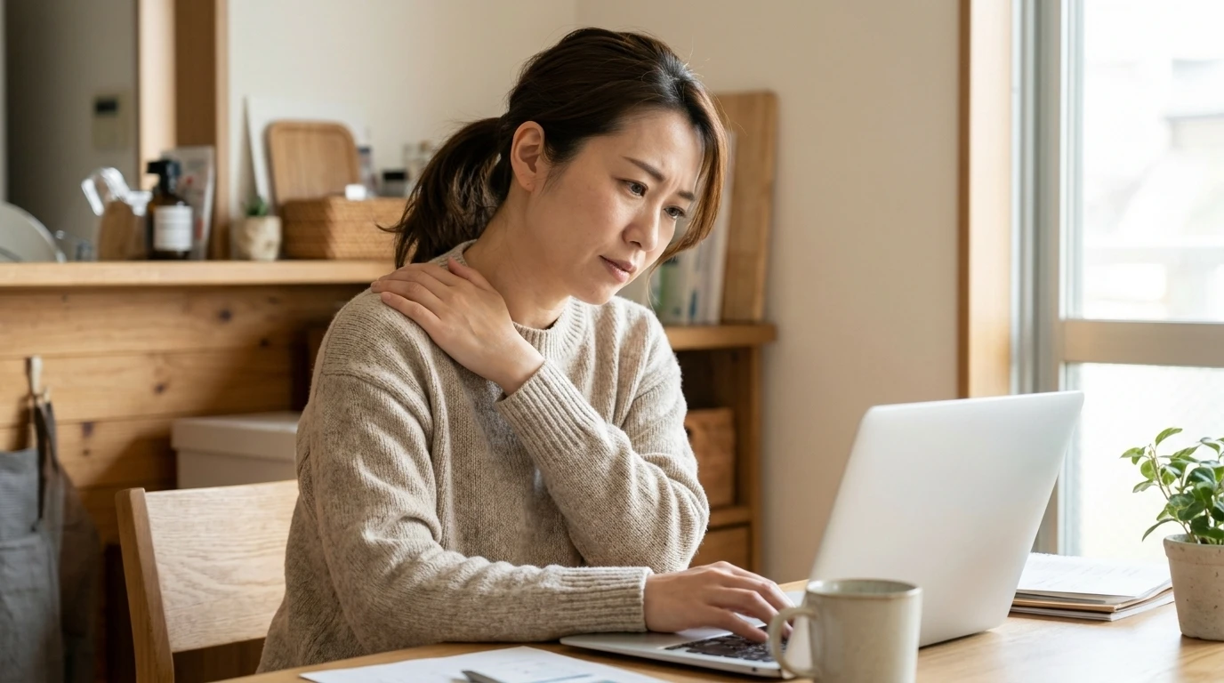 デスクワークでの肩こり、胸椎の可動域を改善し快適な生活へ！
