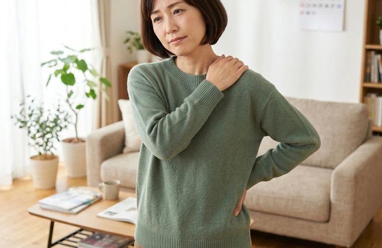 肩こりや背中の張りを解消して、あなたの足も元気に！