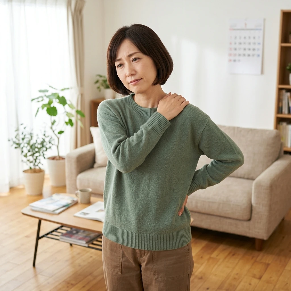 肩こりや背中の張りを解消して、あなたの足も元気に！