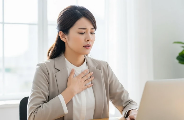 呼吸を整え、心身のバランスを取り戻す。